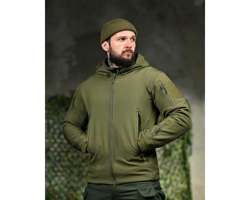 Демісезонна тактична куртка Soft Shell Silver Knight Windstoper олива ОР1233