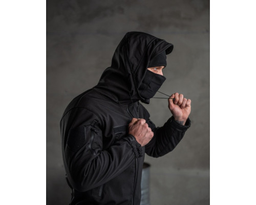 тактичний костюм SoftShell Police black ВТ7623