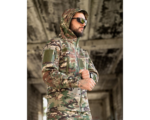 Тактична куртка SoftShell софтшел Armageddon мультикам ВТ0478