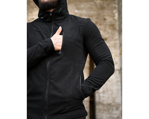 Тактична фліска honeycomb black ВТ0443