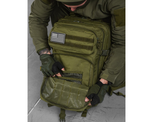 Рюкзак тактичний олива 45л 800D USA ВТ6386