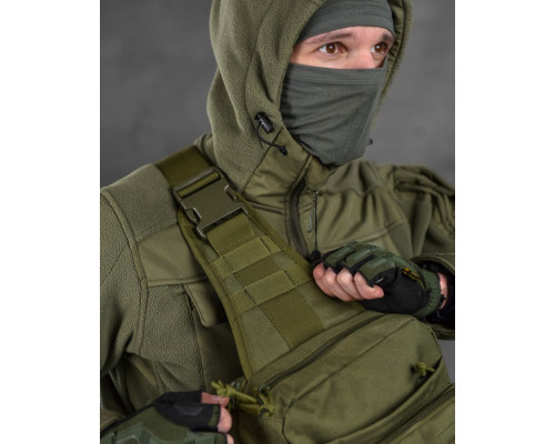 Сумка-слінг тактична з однією лямкою SILVER KNIGHT 8л oliva ВТ6393